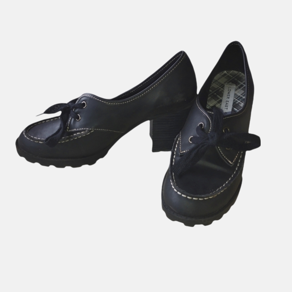 Lower east side Black chunky heels
